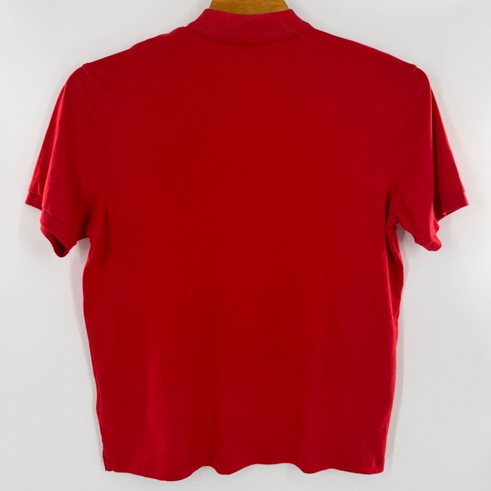 Arturo Calle Mens Red Short Sleeve Polo Shirt Blue Squirrel Logo Size XXL New - Picture 6 of 7